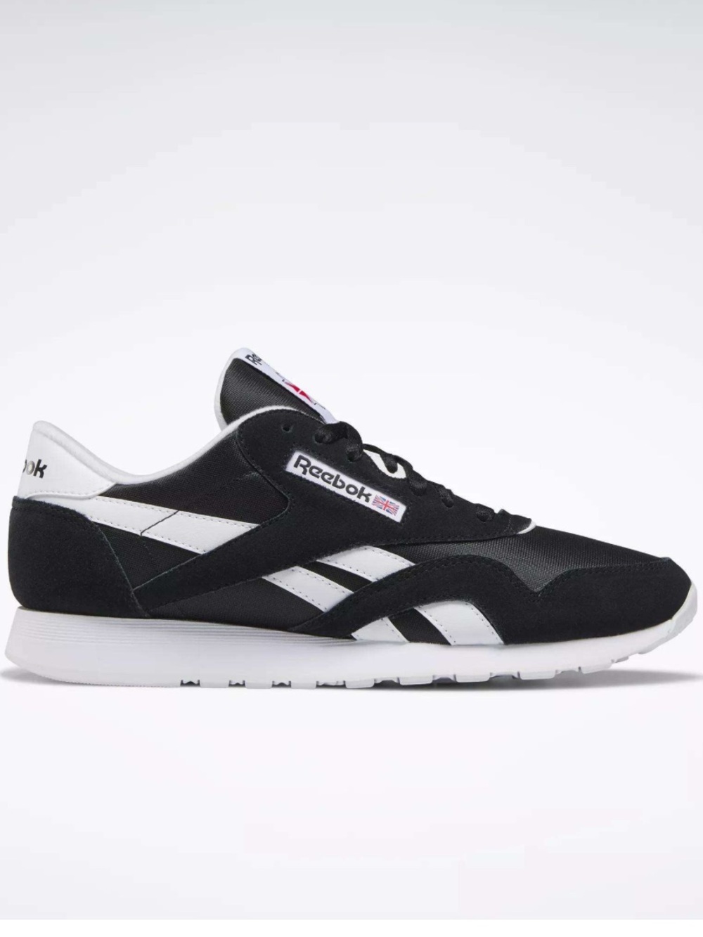 NEW Reebok Women’s Classic Nylon Shoes In Black 8.5 39 Leather Sneakers